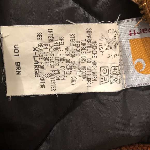 Carhartt Arctic Quilt Lined Duck Vest Tan Zip Close Men's Sz XL Reg V01B… - Picture 6 of 8